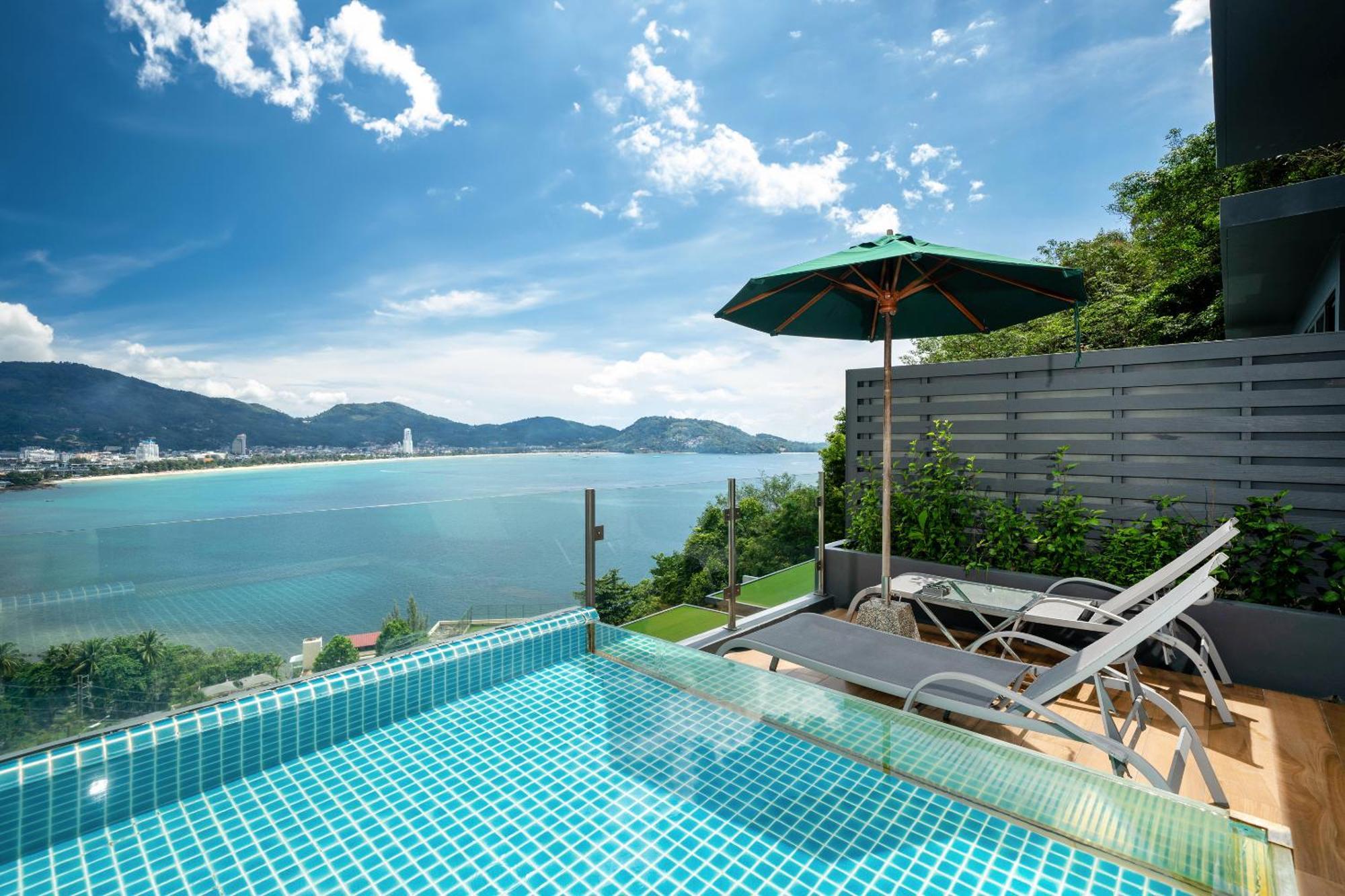 Indochine Resort And Villas - Sha Extra Plus Patong Экстерьер фото View of the Andaman Sea from the pool of a villa at the resort